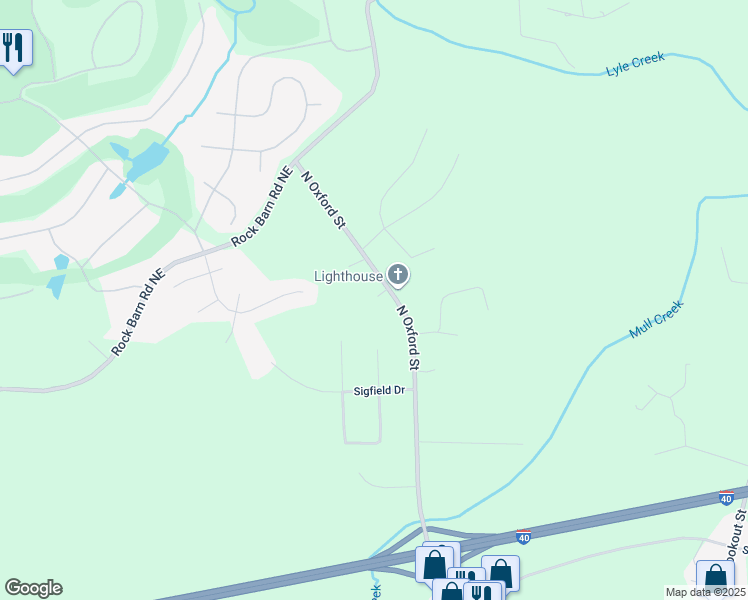map of restaurants, bars, coffee shops, grocery stores, and more near 3527 North Oxford Street in Claremont