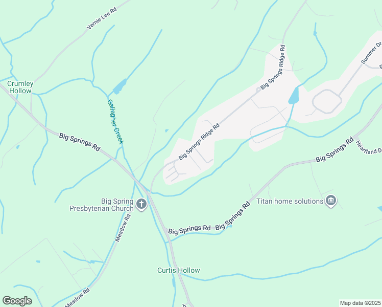 map of restaurants, bars, coffee shops, grocery stores, and more near 4039 Big Springs Ridge Road in Friendsville