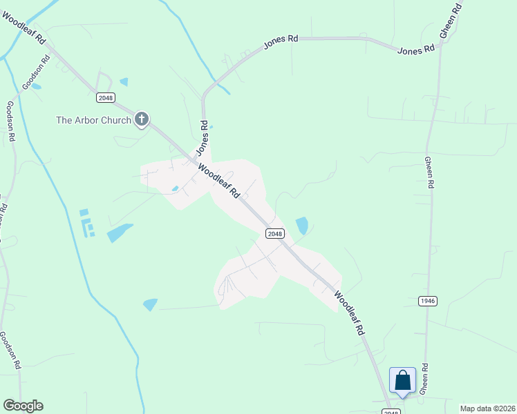 map of restaurants, bars, coffee shops, grocery stores, and more near 4950 Woodleaf Road in Salisbury