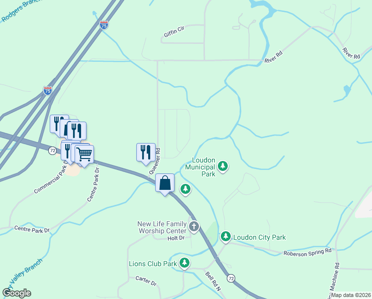 map of restaurants, bars, coffee shops, grocery stores, and more near 1635 Hampton Place Circle in Loudon