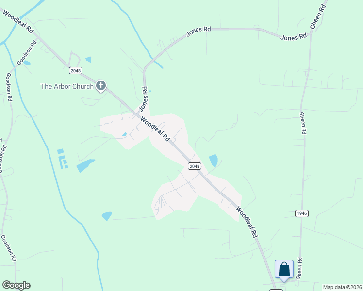 map of restaurants, bars, coffee shops, grocery stores, and more near 4950 Woodleaf Road in Salisbury