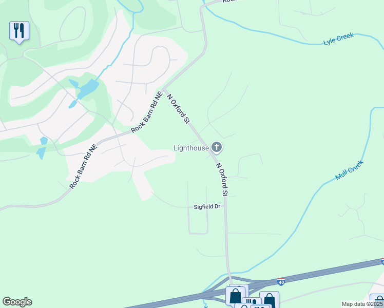 map of restaurants, bars, coffee shops, grocery stores, and more near 3559 North Oxford Street in Claremont