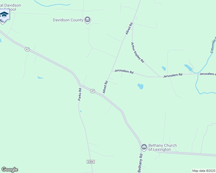 map of restaurants, bars, coffee shops, grocery stores, and more near 192 Allred Road in Lexington