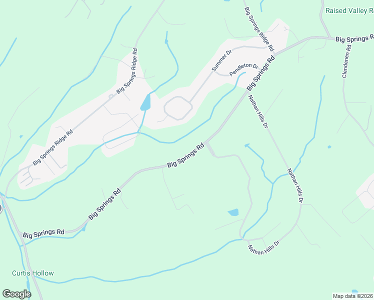 map of restaurants, bars, coffee shops, grocery stores, and more near 3614 Big Springs Road in Maryville