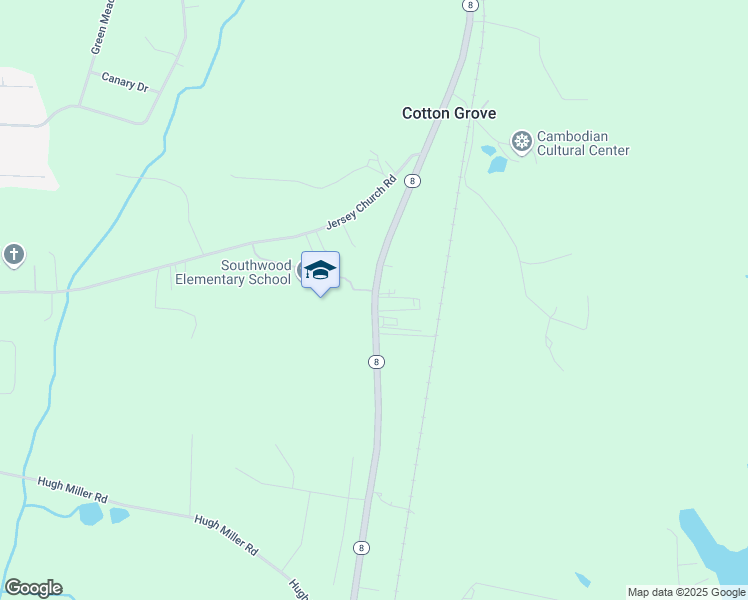 map of restaurants, bars, coffee shops, grocery stores, and more near 5850 North Carolina 8 in Lexington