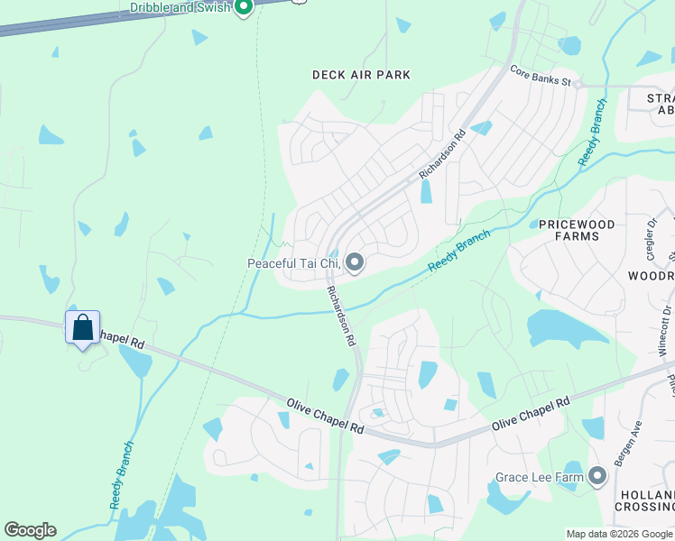 map of restaurants, bars, coffee shops, grocery stores, and more near 1328 Barn Cat Way in Apex