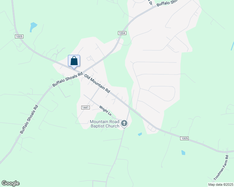 map of restaurants, bars, coffee shops, grocery stores, and more near 818 Old Mountain Road in Statesville