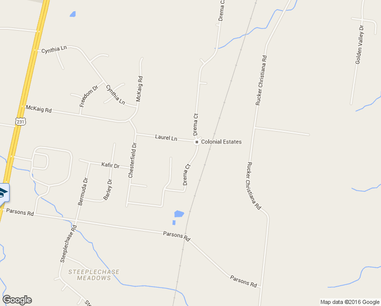map of restaurants, bars, coffee shops, grocery stores, and more near 127 Drema Court in Murfreesboro