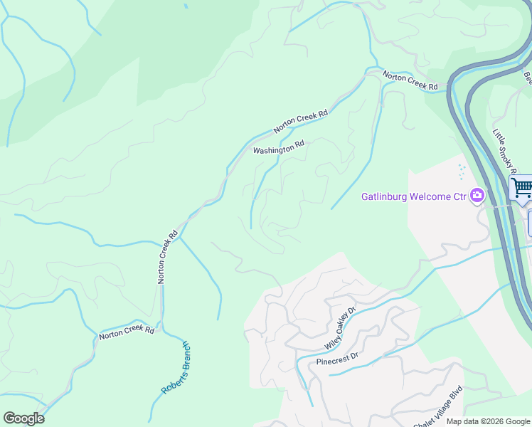 map of restaurants, bars, coffee shops, grocery stores, and more near 521 Jefferson Road in Gatlinburg