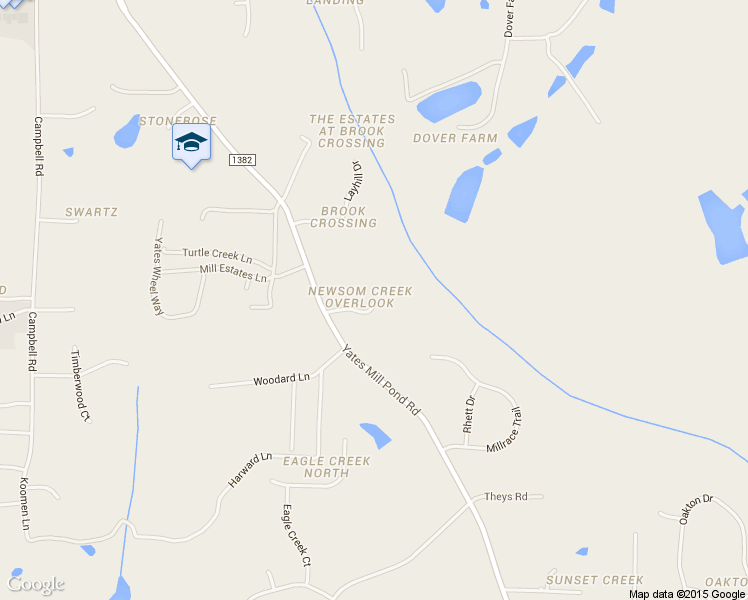 map of restaurants, bars, coffee shops, grocery stores, and more near Spring Bluffs Lane in Raleigh