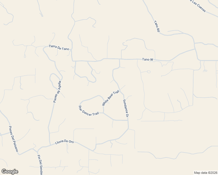 map of restaurants, bars, coffee shops, grocery stores, and more near 4 New West Court in Santa Fe