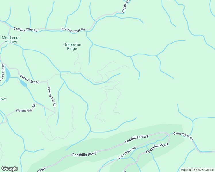 map of restaurants, bars, coffee shops, grocery stores, and more near 2016 Waters End Road in Walland