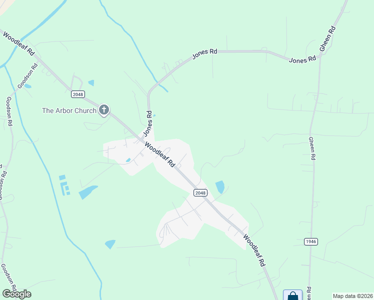 map of restaurants, bars, coffee shops, grocery stores, and more near 5020 Woodleaf Road in Salisbury