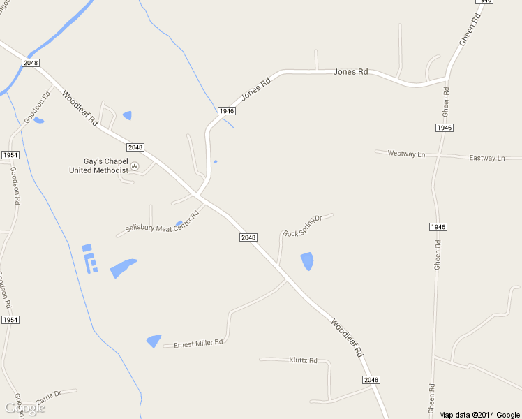 map of restaurants, bars, coffee shops, grocery stores, and more near 5020 Woodleaf Road in Salisbury