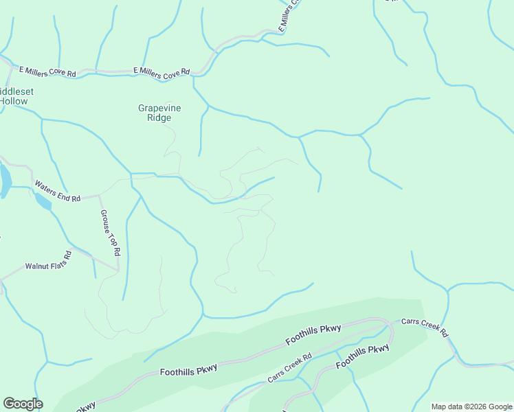 map of restaurants, bars, coffee shops, grocery stores, and more near 2016 Waters End Road in Walland