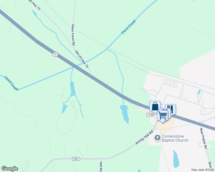 map of restaurants, bars, coffee shops, grocery stores, and more near 12220 Statesville Boulevard in Cleveland