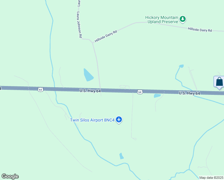 map of restaurants, bars, coffee shops, grocery stores, and more near 7726 U.S. 64 in Pittsboro