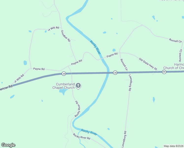 map of restaurants, bars, coffee shops, grocery stores, and more near 63 Rocky River Road in Rock Island