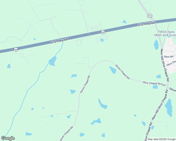 map of restaurants, bars, coffee shops, grocery stores, and more near 23 Buddy Drive in Apex