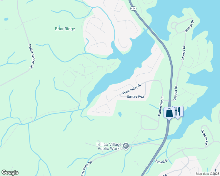 map of restaurants, bars, coffee shops, grocery stores, and more near 320 Miami Lane in Loudon