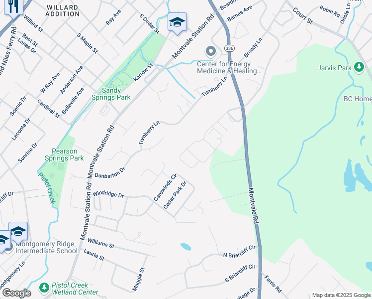 map of restaurants, bars, coffee shops, grocery stores, and more near 805 Shannondale Way in Maryville