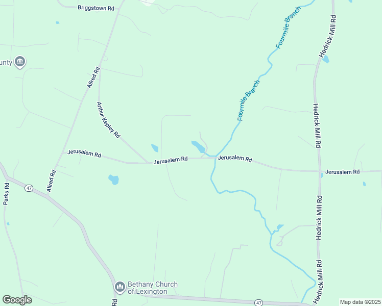 map of restaurants, bars, coffee shops, grocery stores, and more near 717 Jerusalem Road in Lexington