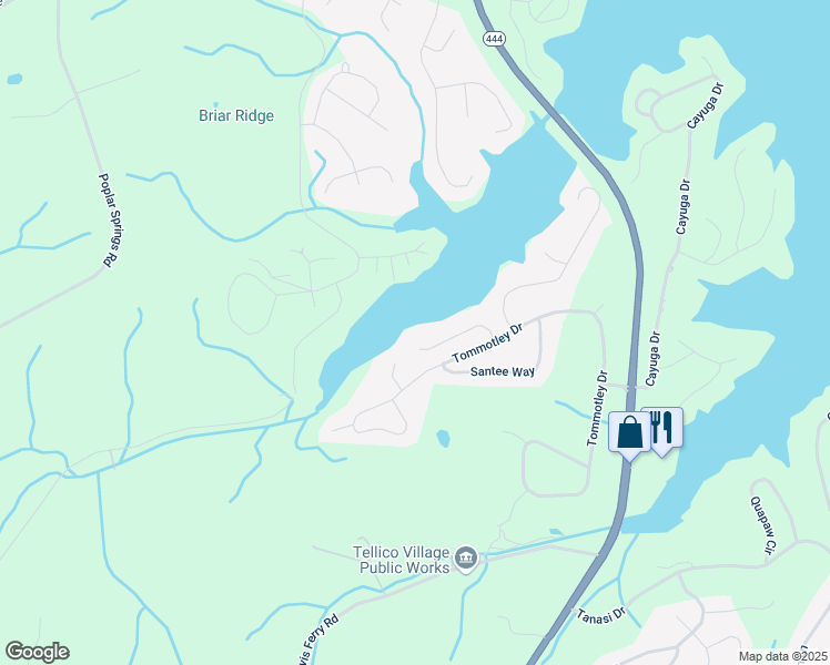 map of restaurants, bars, coffee shops, grocery stores, and more near 320 Miami Lane in Loudon
