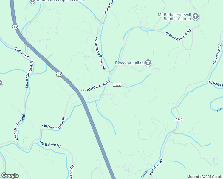 map of restaurants, bars, coffee shops, grocery stores, and more near 99999 Deerborne Lane in Weaverville