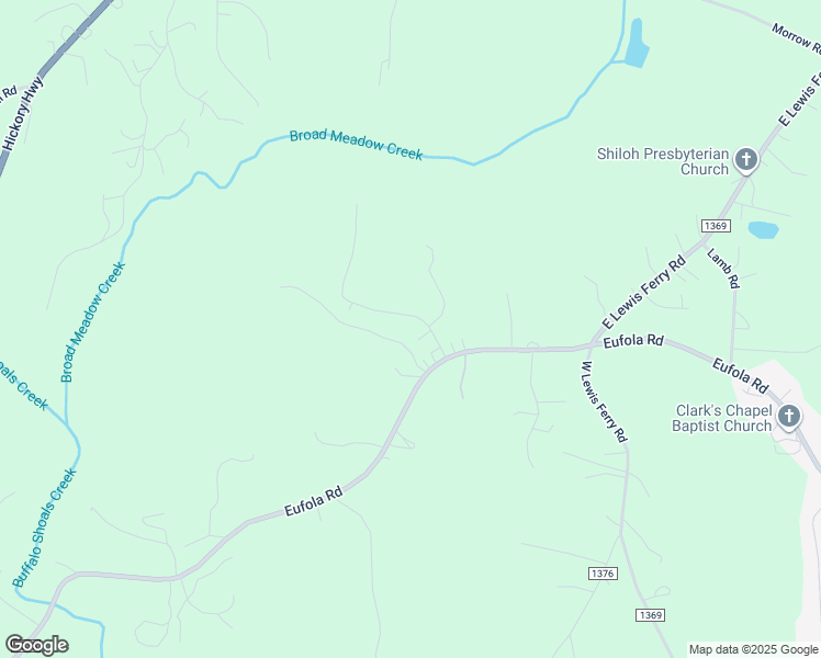 map of restaurants, bars, coffee shops, grocery stores, and more near 129 Broad Meadow Drive in Statesville