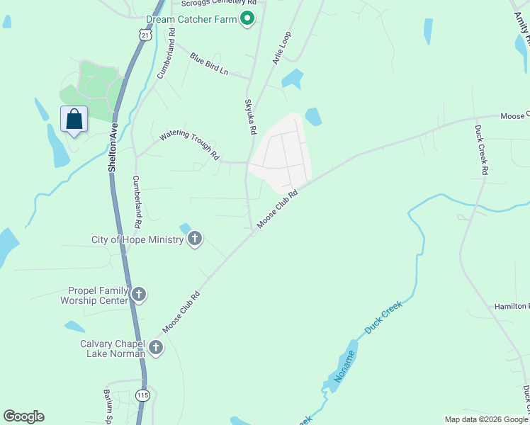 map of restaurants, bars, coffee shops, grocery stores, and more near 259 Moose Club Road in Statesville