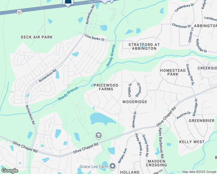 map of restaurants, bars, coffee shops, grocery stores, and more near 2784 Angelica Rose Way in Apex