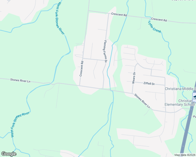 map of restaurants, bars, coffee shops, grocery stores, and more near 141 Auburn Court in Murfreesboro