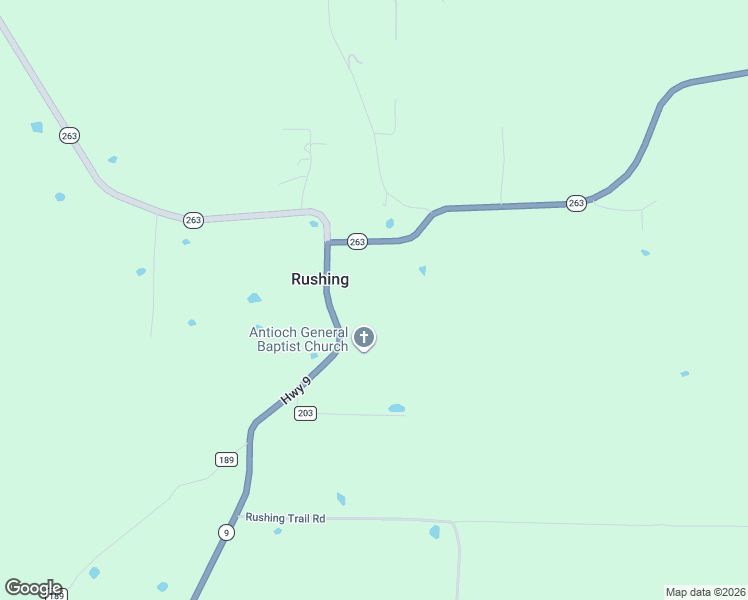 map of restaurants, bars, coffee shops, grocery stores, and more near 1998 Arkansas 9 in Shirley