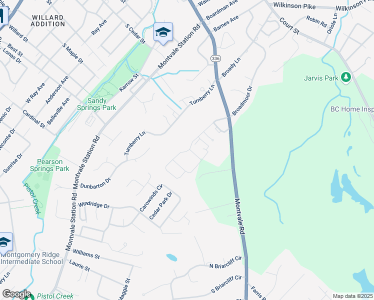 map of restaurants, bars, coffee shops, grocery stores, and more near 805 Shannondale Way in Maryville