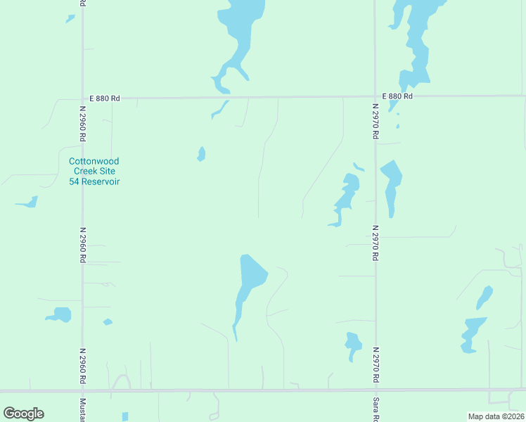 map of restaurants, bars, coffee shops, grocery stores, and more near 30394 North 2969 Road in Cashion