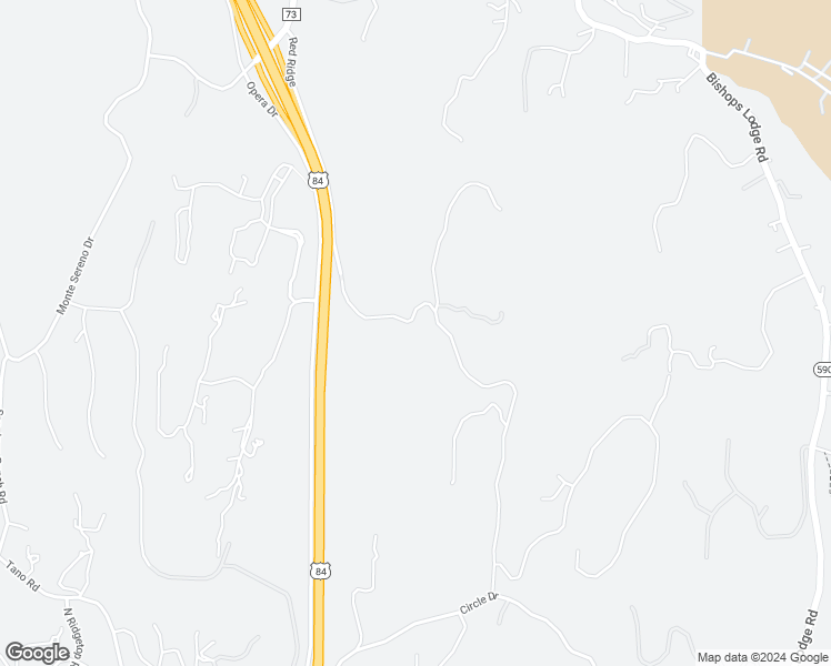 map of restaurants, bars, coffee shops, grocery stores, and more near 71 Tesuque Ridge in Santa Fe