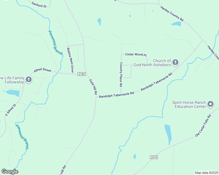map of restaurants, bars, coffee shops, grocery stores, and more near 953 Randolph Tabernacle Road in Asheboro