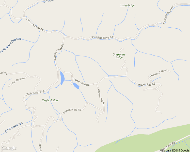 map of restaurants, bars, coffee shops, grocery stores, and more near 1775 Waters End Rd in Walland