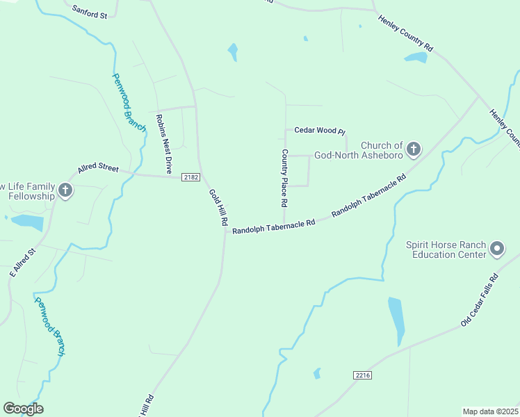 map of restaurants, bars, coffee shops, grocery stores, and more near 953 Randolph Tabernacle Road in Asheboro