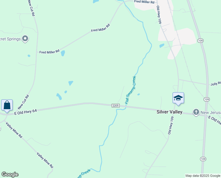 map of restaurants, bars, coffee shops, grocery stores, and more near East Old Highway 64 in Lexington
