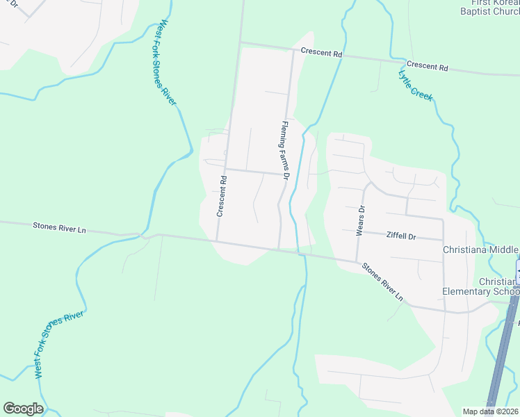map of restaurants, bars, coffee shops, grocery stores, and more near 141 Auburn Court in Murfreesboro