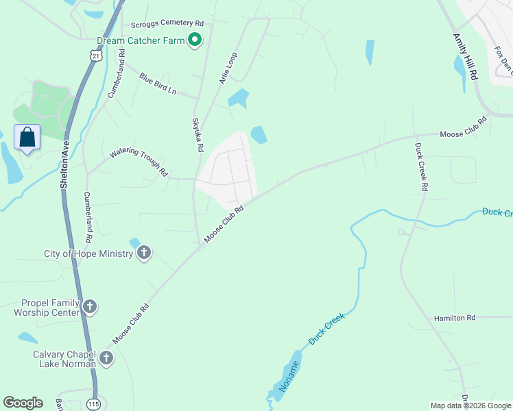 map of restaurants, bars, coffee shops, grocery stores, and more near 106 Harvest Pointe Drive in Statesville