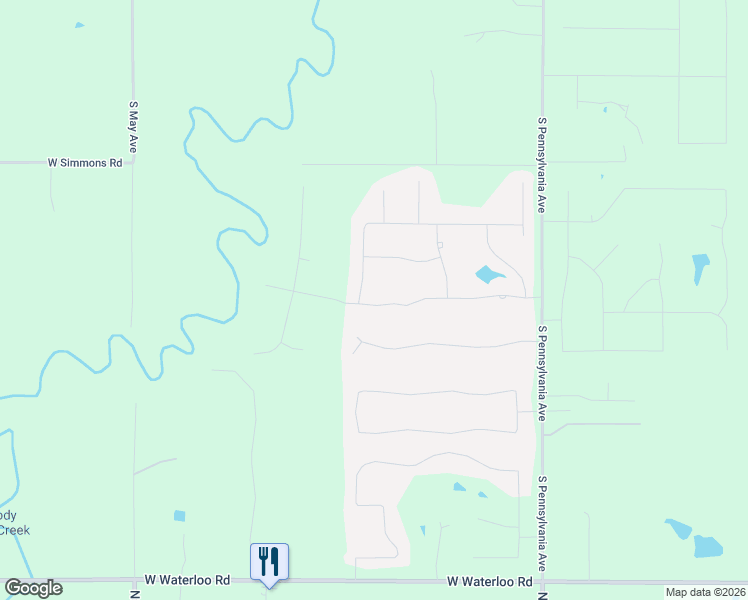 map of restaurants, bars, coffee shops, grocery stores, and more near 13770 Scenic View Lane in Edmond