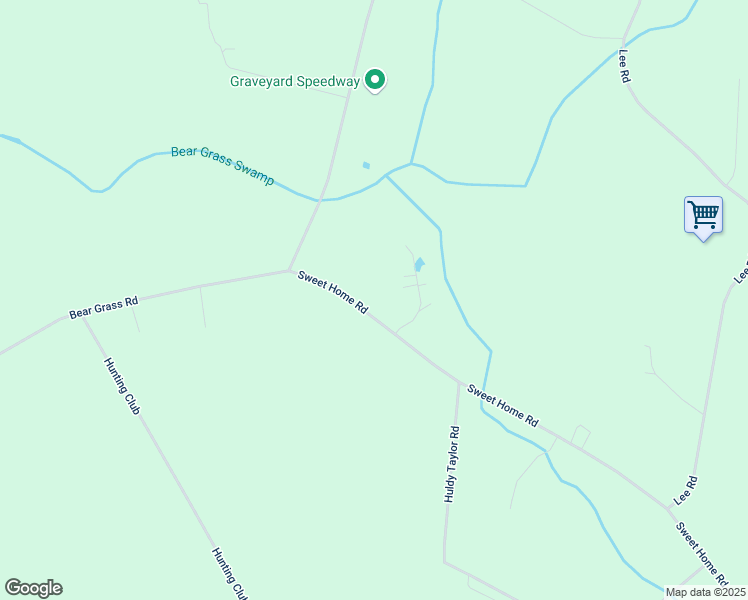 map of restaurants, bars, coffee shops, grocery stores, and more near Harris Street in Williamston
