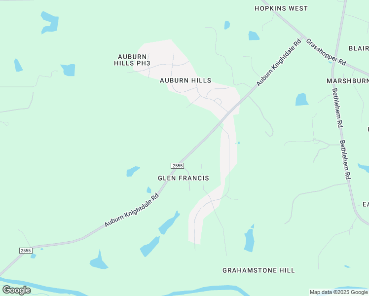 map of restaurants, bars, coffee shops, grocery stores, and more near 2408 Auburn Knightdale Road in Raleigh