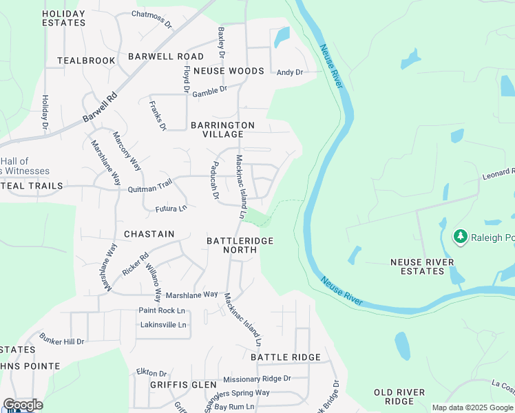 map of restaurants, bars, coffee shops, grocery stores, and more near 3304 Cotydon Court in Raleigh