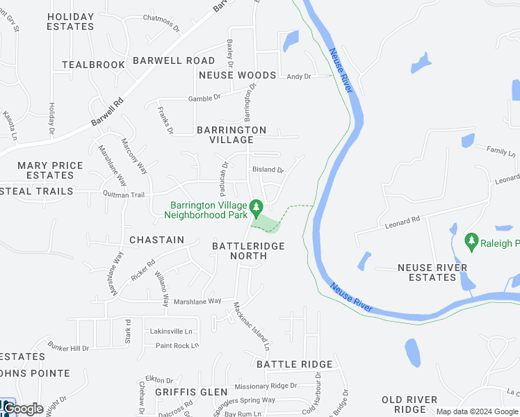 map of restaurants, bars, coffee shops, grocery stores, and more near 6404 Guard Hill Drive in Raleigh