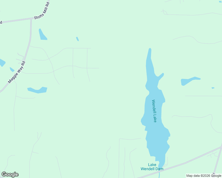 map of restaurants, bars, coffee shops, grocery stores, and more near Unnamed Road in Wendell