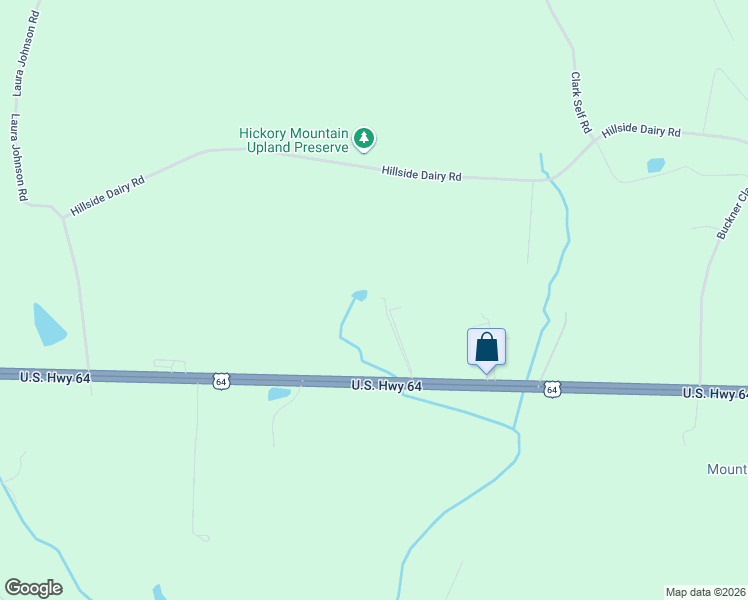 map of restaurants, bars, coffee shops, grocery stores, and more near 7136 64 in Pittsboro