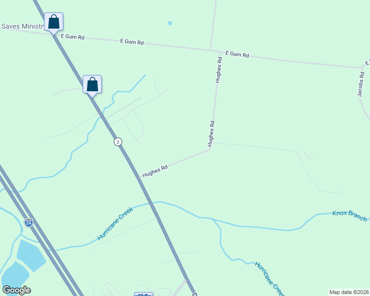map of restaurants, bars, coffee shops, grocery stores, and more near 7732 Hughes Rd in Murfreesboro